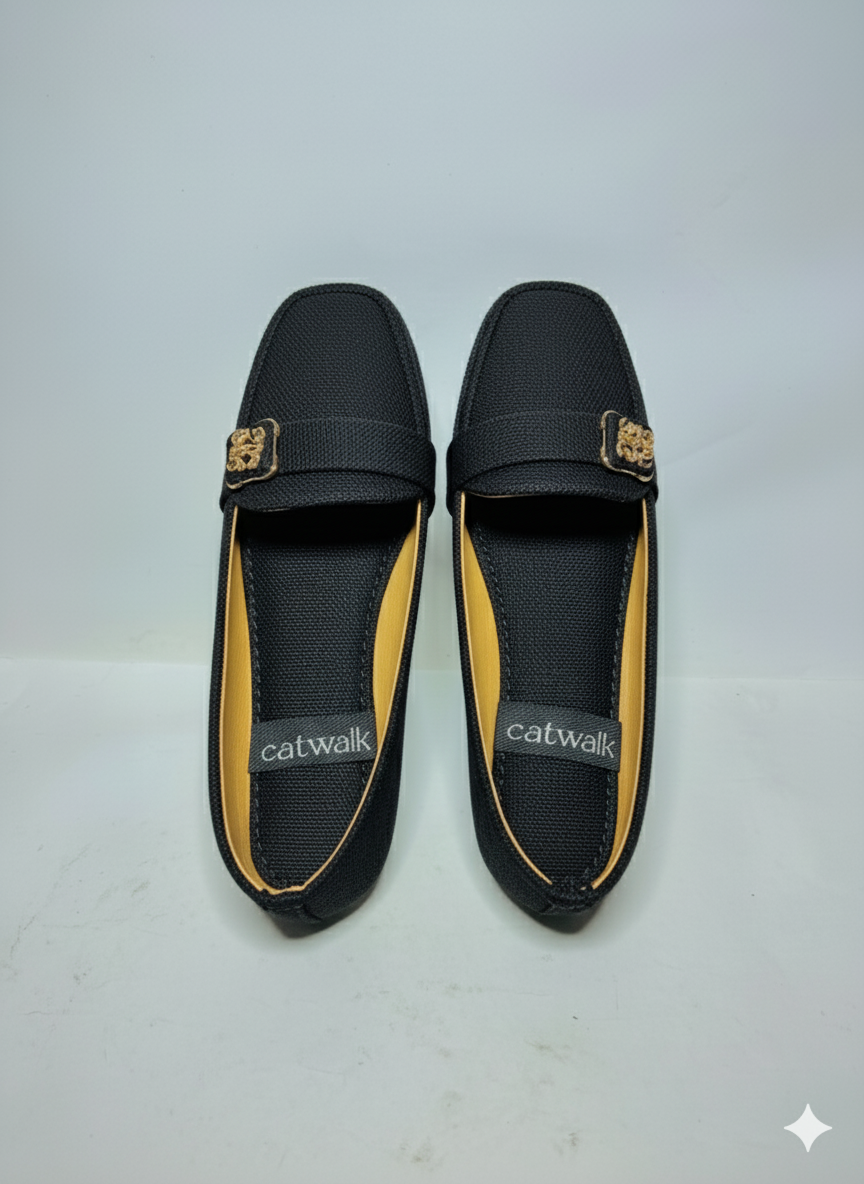 Stylish Olive Green Textile Loafers for Everyday Wear.