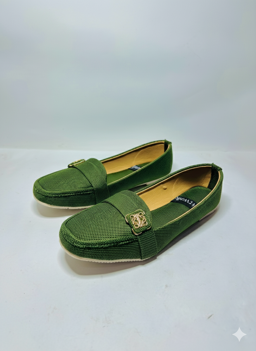 Stylish Light Brown Textile Loafers for Everyday Wear.