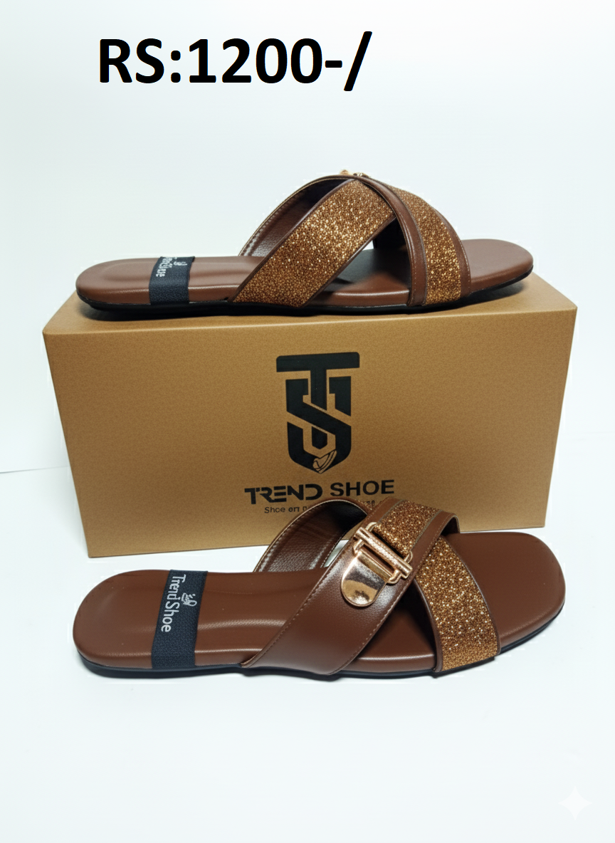 Maroon Spark – Elegant Glitter Chappals for Trendy Women