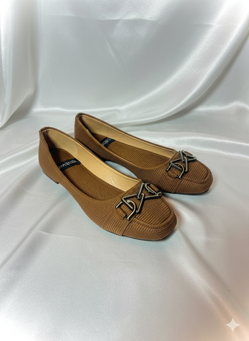 Deep Choclate Loafer-Style Flats