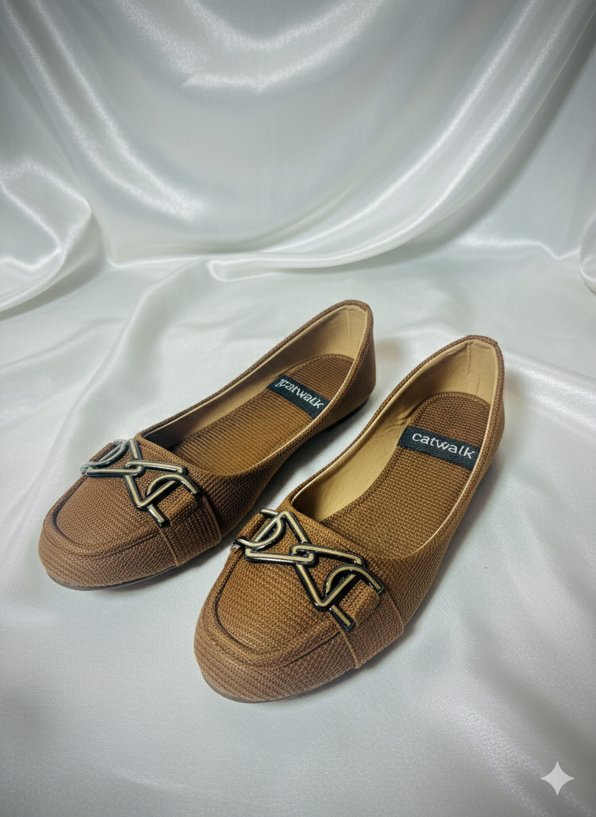 Deep Choclate Loafer-Style Flats