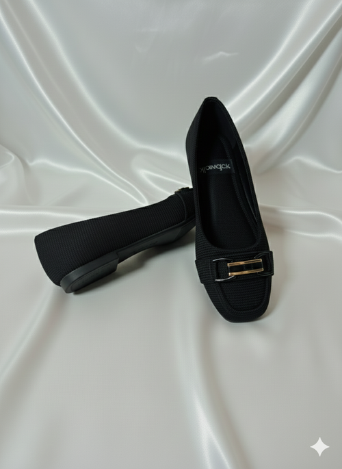 Black Loafer-Style Flats for Effortless Elegance