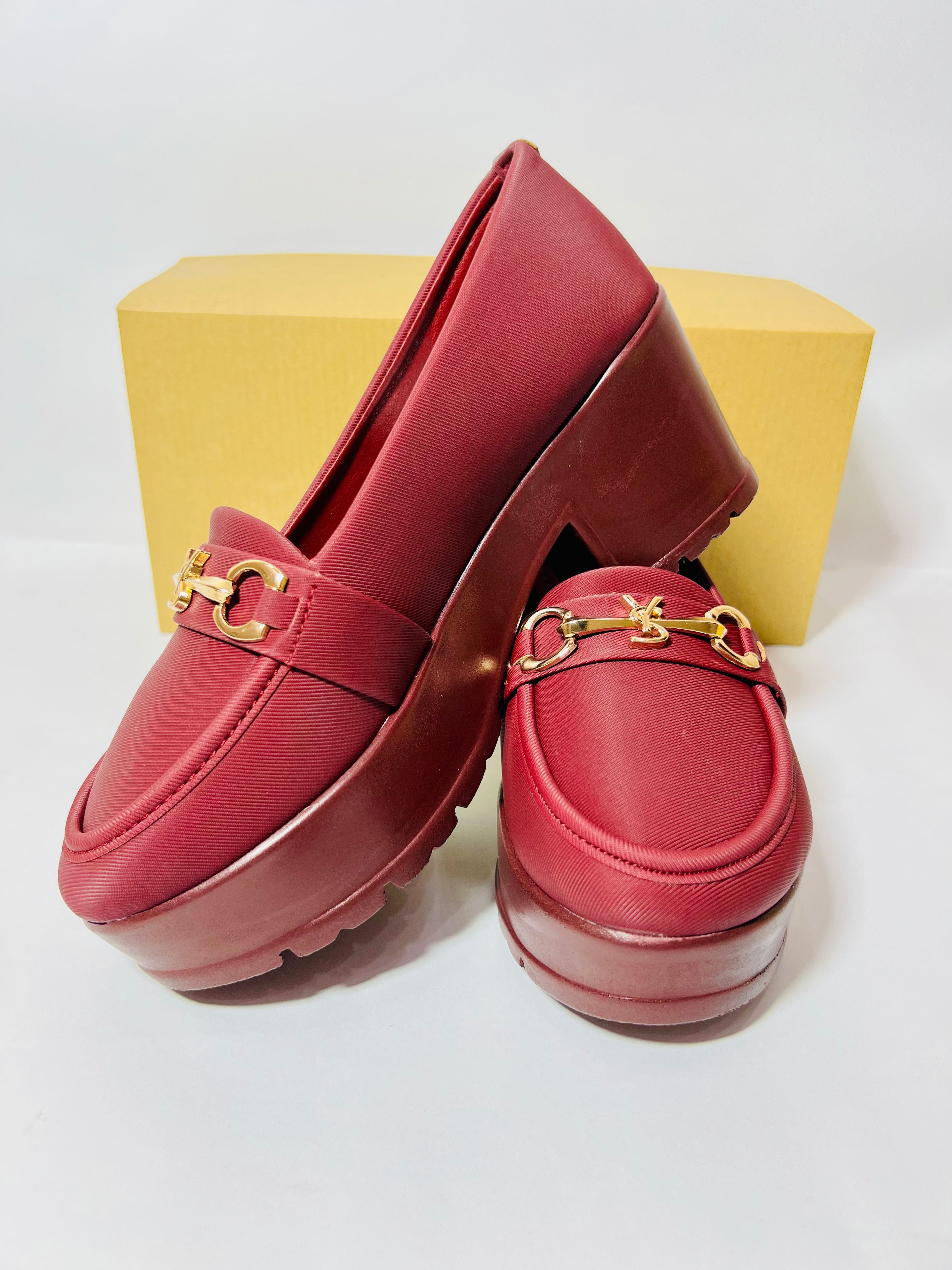 Earthy Block Heel Loafers