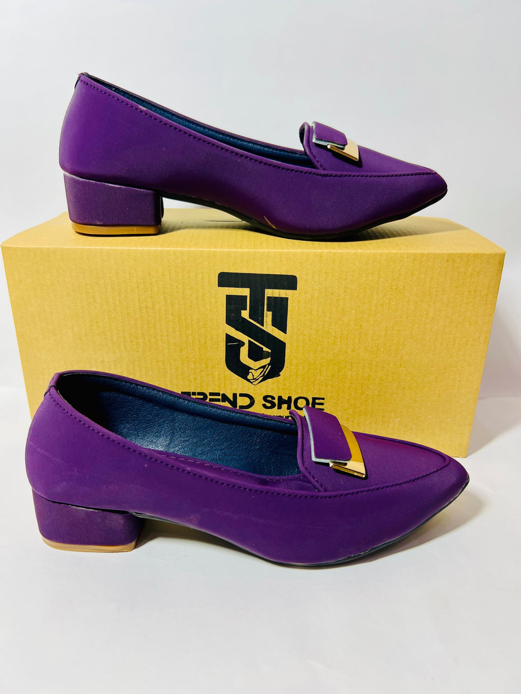 Emerald Perpul Pointed-Toe Loafer Heels