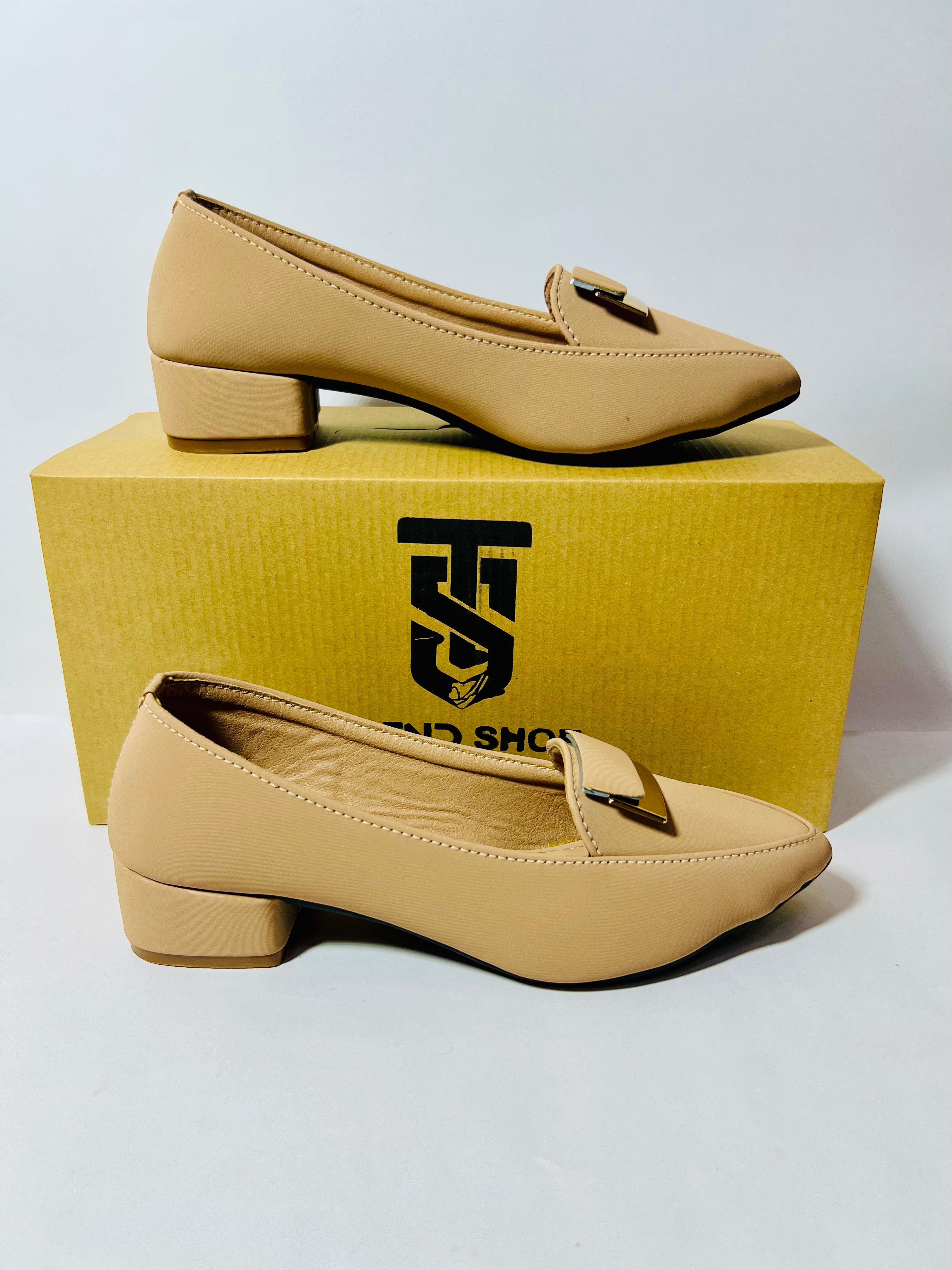 Emerald Green Pointed-Toe Loafer Heels