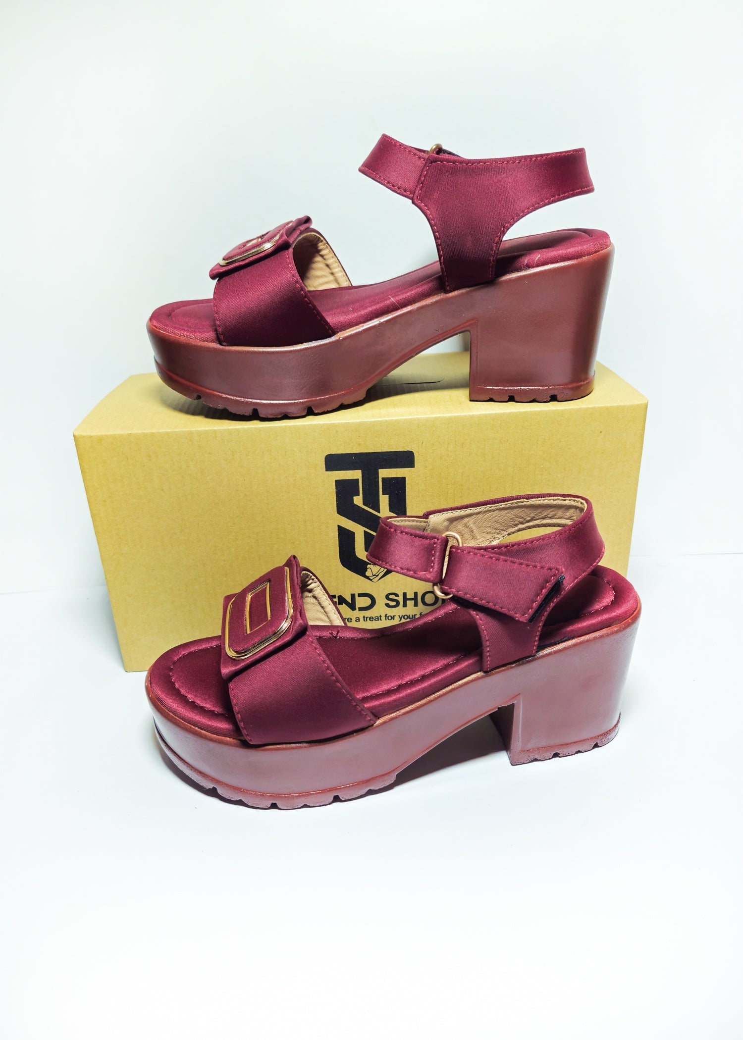 Trendy Bed Sole Heel Sandals for Women PO Sole