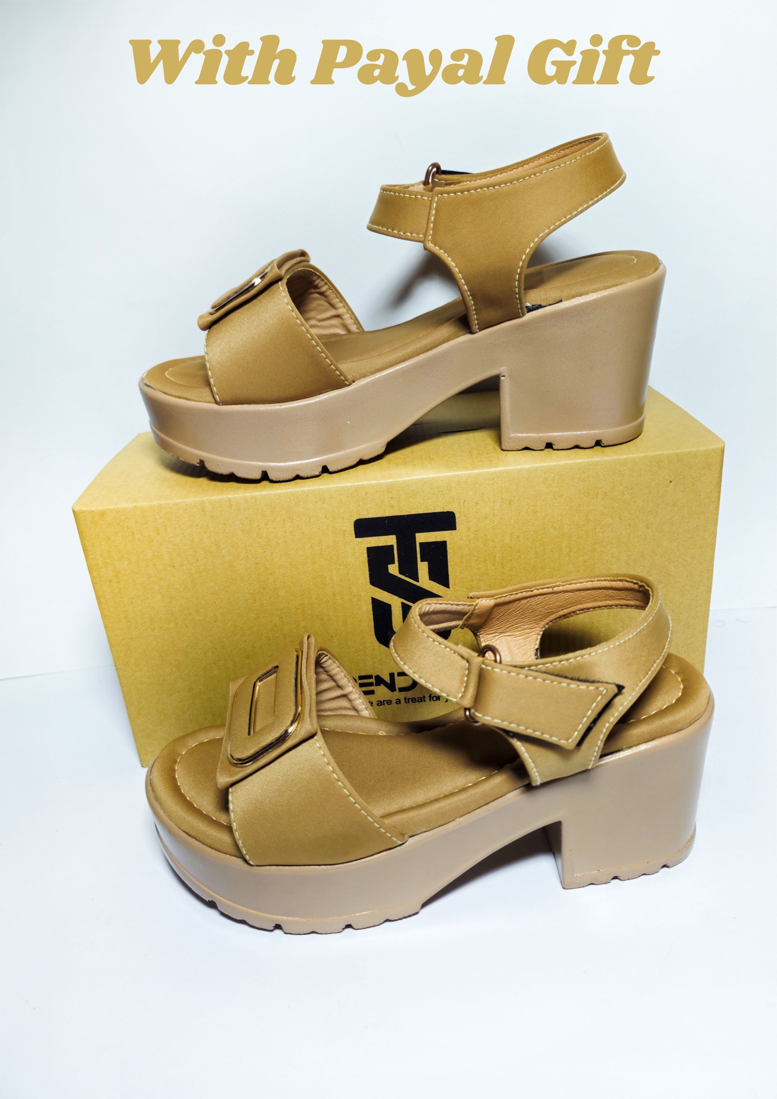 Trendy Bed Sole Heel Sandals for Women PO Sole