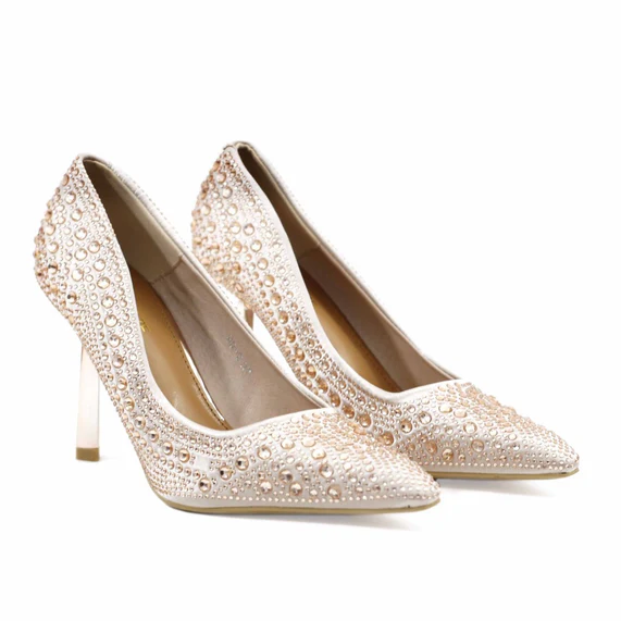 Dazzling  Stiletto Pumps with All-Over Crystal Embellishment.